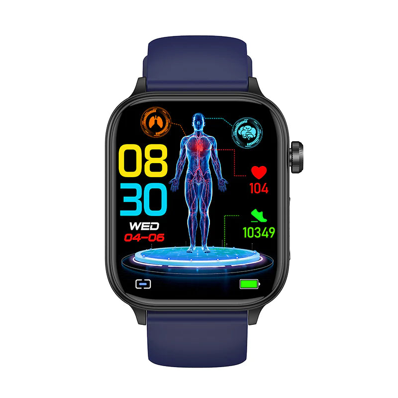 Hosmarte Sugar Pro 6 Ecg Blood Glucose Intelligent Micro-Physical Examination Stress Monitoring Smartwatch