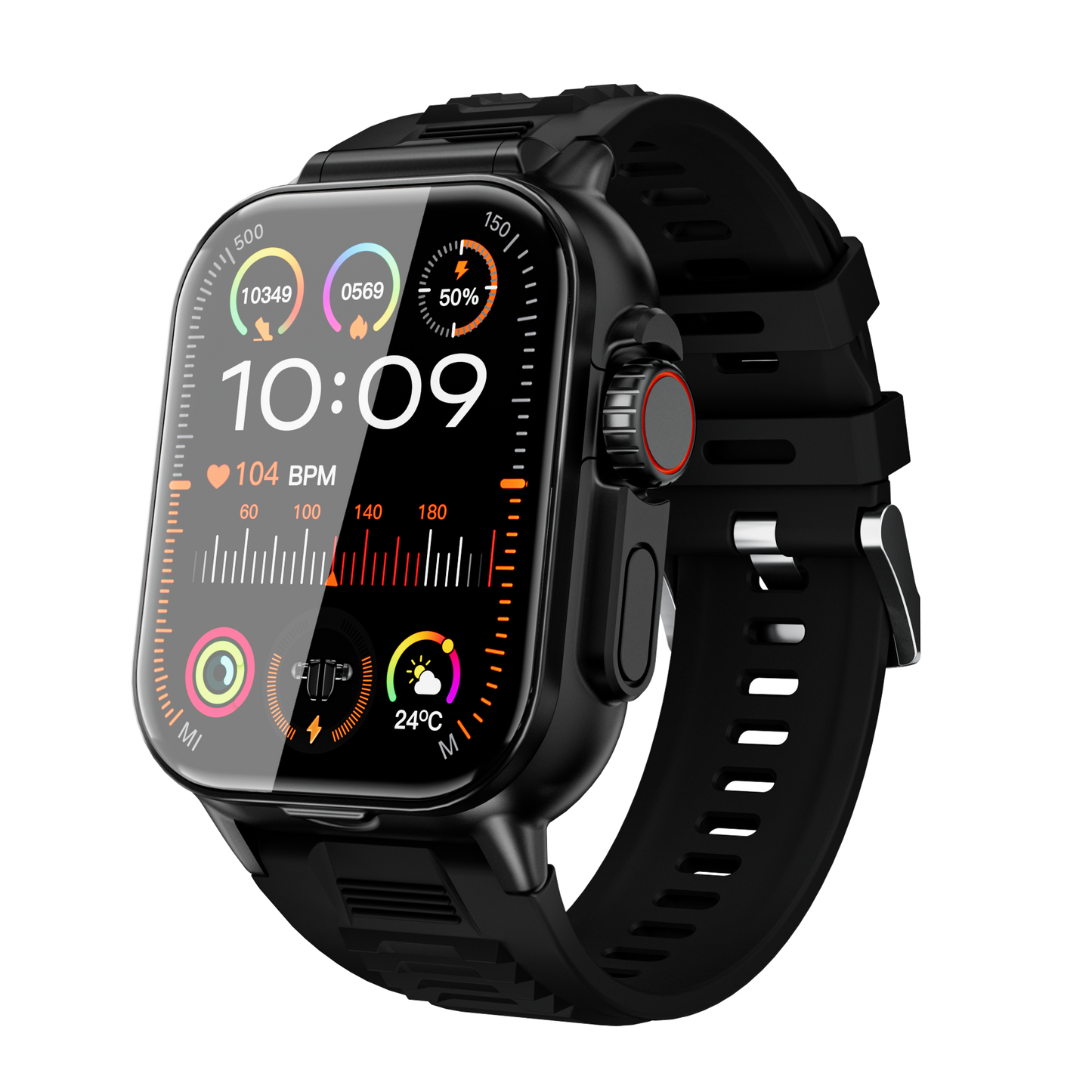 Hosmarte GT8 BUDS Smartwatch – 2-in-1 Earbuds | Heart Rate, SpO₂, Blood Pressure, Sleep Monitoring & Bluetooth Calling
