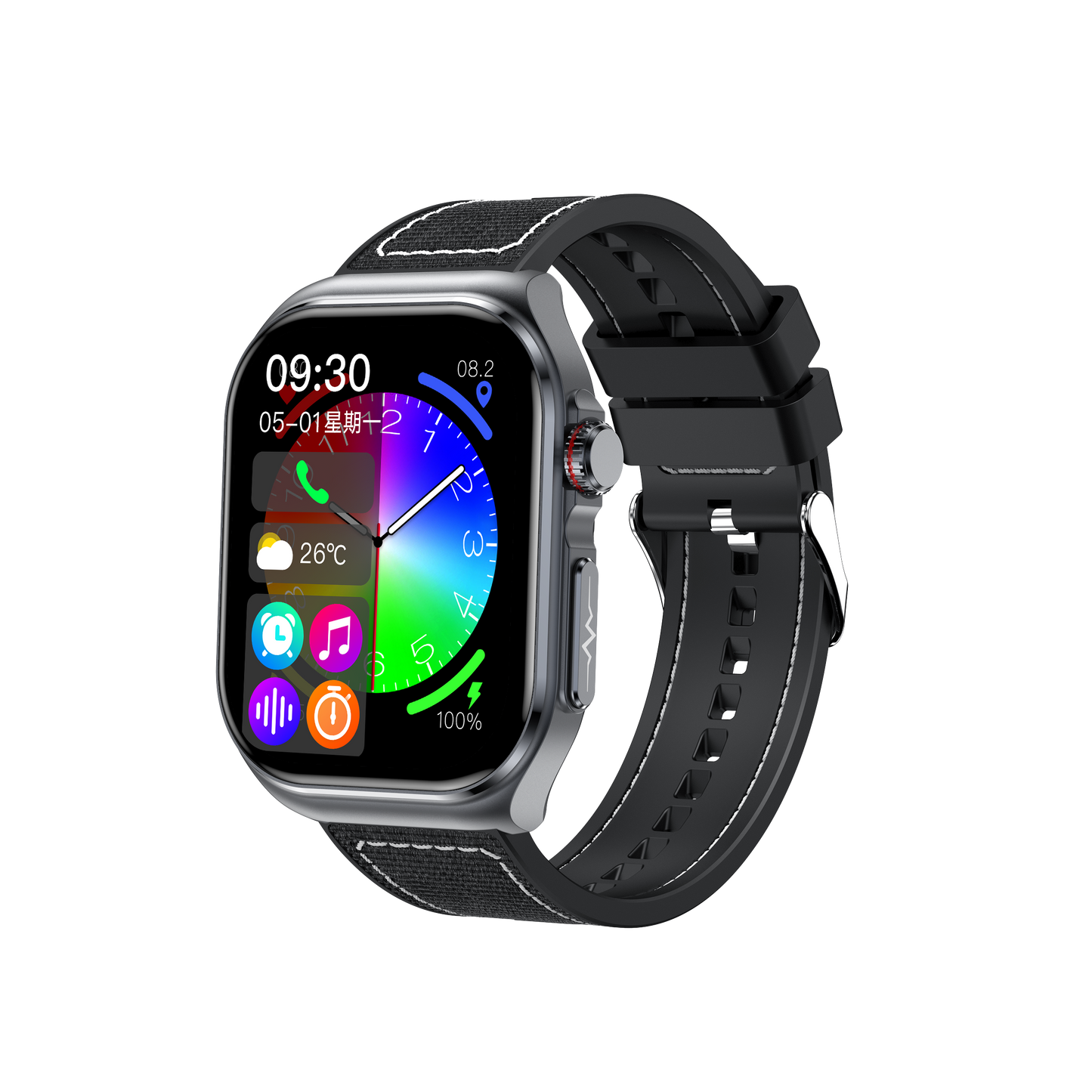 Hosmarte ET585 Premium Health Smartwatch Non-Invasive Blood Sugar/ECG Monitor