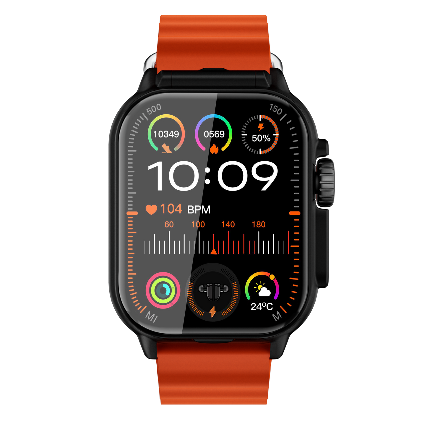 Hosmarte GT8 BUDS Smartwatch – 2-in-1 Earbuds | Heart Rate, SpO₂, Blood Pressure, Sleep Monitoring & Bluetooth Calling
