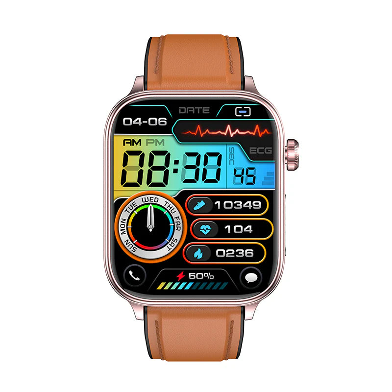 Hosmarte Sugar Pro 6 Ecg Blood Glucose Intelligent Micro-Physical Examination Stress Monitoring Smartwatch
