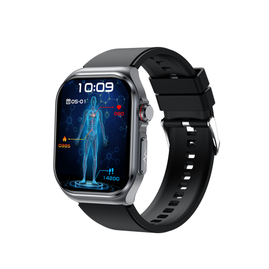 Hosmarte ET585 Premium Health Smartwatch Non-Invasive Blood Sugar/ECG Monitor
