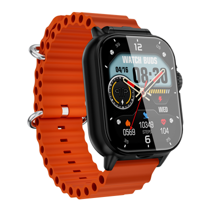 Hosmarte GT8 BUDS Smartwatch – 2-in-1 Earbuds | Heart Rate, SpO₂, Blood Pressure, Sleep Monitoring & Bluetooth Calling
