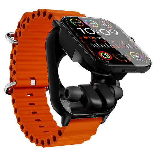 Hosmarte GT8 BUDS Smartwatch – 2-in-1 Earbuds | Heart Rate, SpO₂, Blood Pressure, Sleep Monitoring & Bluetooth Calling