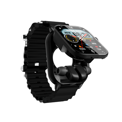 Hosmarte GT8 BUDS Smartwatch – 2-in-1 Earbuds | Heart Rate, SpO₂, Blood Pressure, Sleep Monitoring & Bluetooth Calling