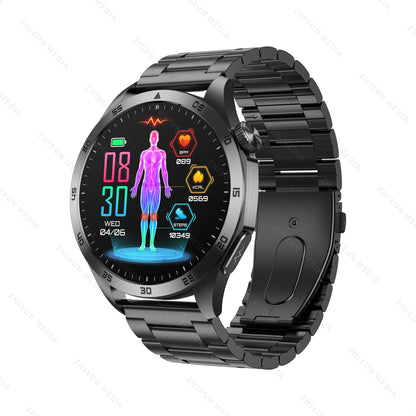 Hosmarte ET485 Advanced Health Smartwatch ECG + Blood Glucose/Lipid/BMI Tracking |  AI Health Insights