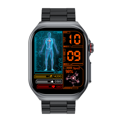 Hosmarte ET585 Premium Health Smartwatch Non-Invasive Blood Sugar/ECG Monitor
