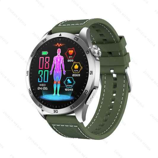 Hosmarte ET485 Advanced Health Smartwatch ECG + Blood Glucose/Lipid/BMI Tracking |  AI Health Insights