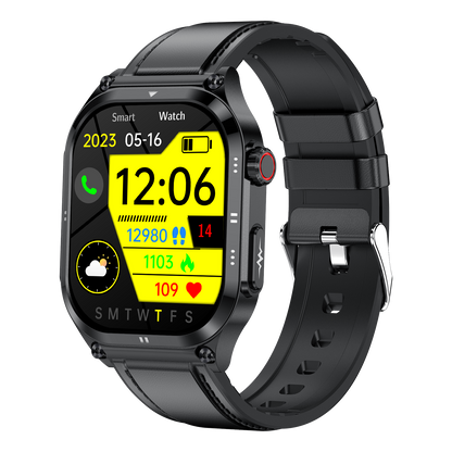 Hosmarte ET281 Advanced Health Smartwatch Non-Invasive Blood Sugar/ECG/Uric Acid Monitor
