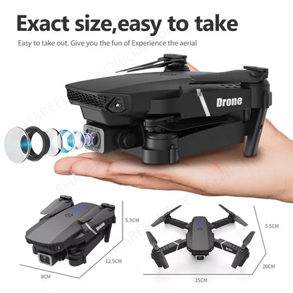 Drone 4k HD Wide-Angle Dual Camera 1080P